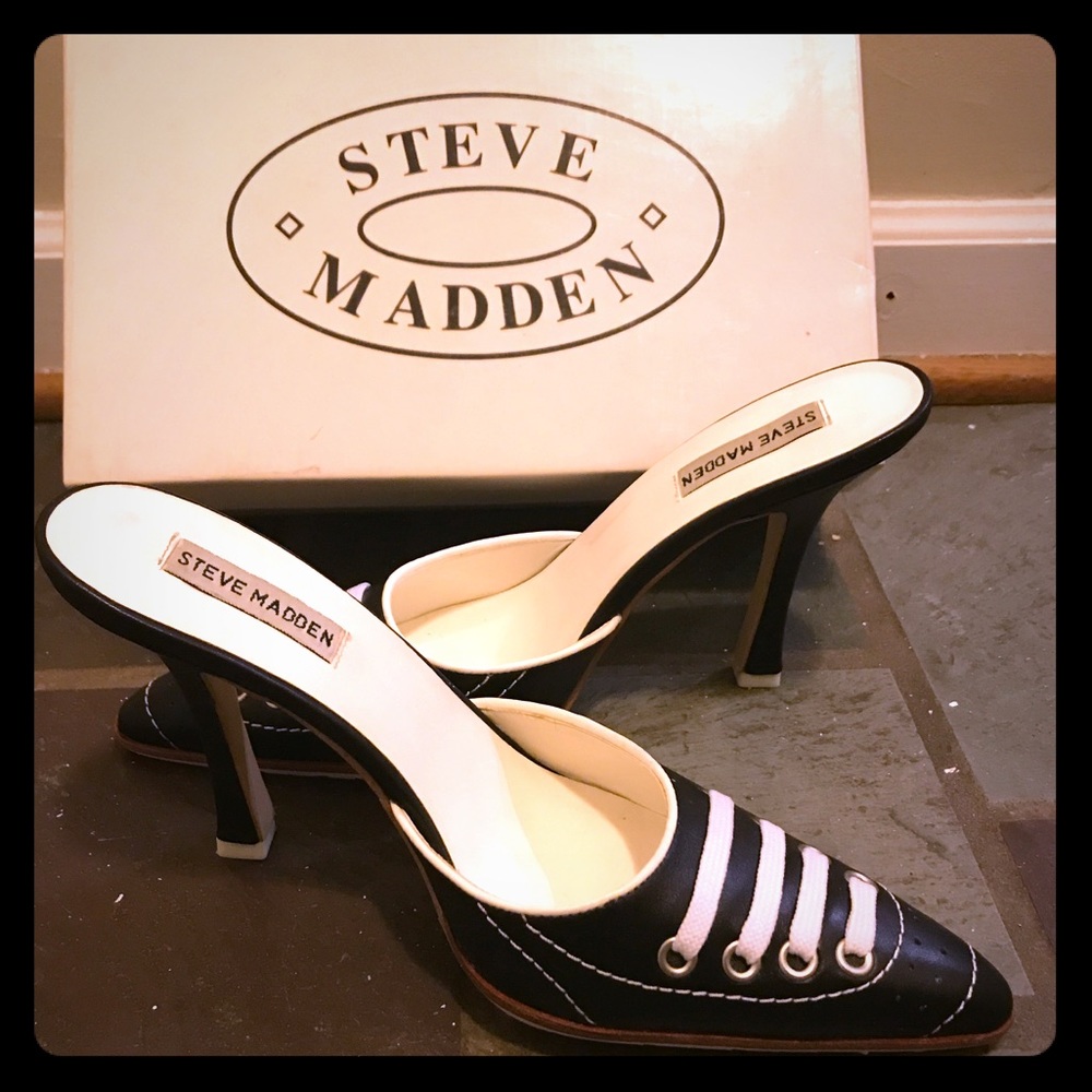 Leather athletic inspired mules!